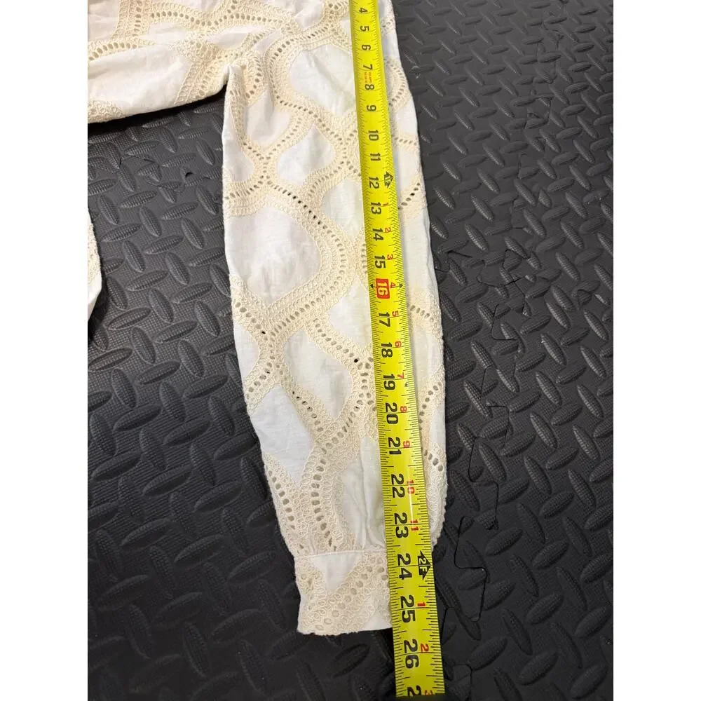 NWT Sézane Faith Lace Dress Ecru Romantic Boho FR 38/US 6 - Picture 6 of 7